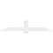 Ekena Millwork Eugene Architectural Grade PVC Gable Bracket, 84"W x 17 1/2"H x 2"D x 6"F, 5/12 Pitch GBP084X18X0206EUG00 - alternate 3
